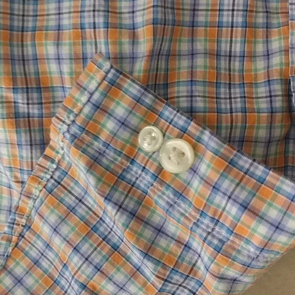Ralph Lauren Plaid Button Front Shirt Size M (10/12) Kid